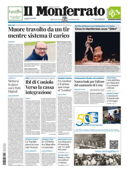 Il Monferrato - Edizione 28 del 11/04/2025